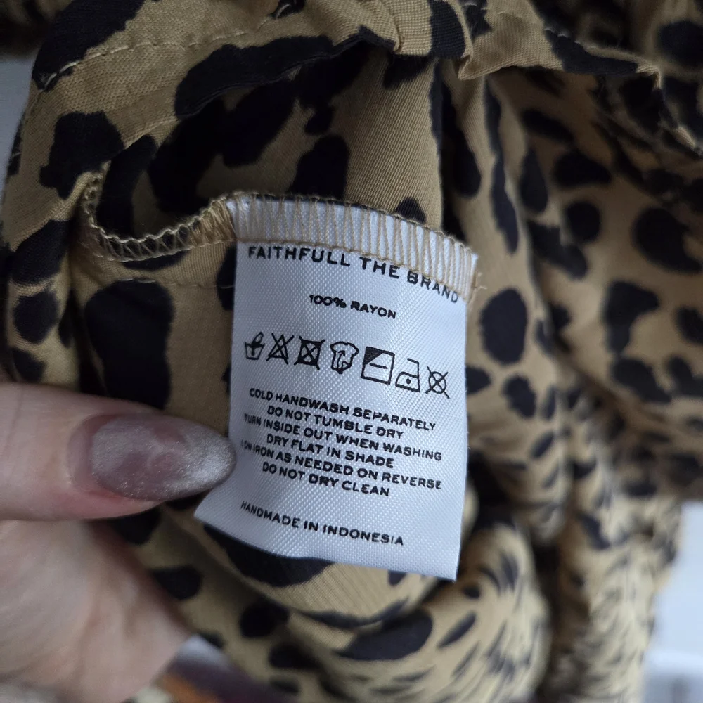 Faithfull the Brand Leopard-Print Puff Sleeve Mini Dress - Picture 5 of 6